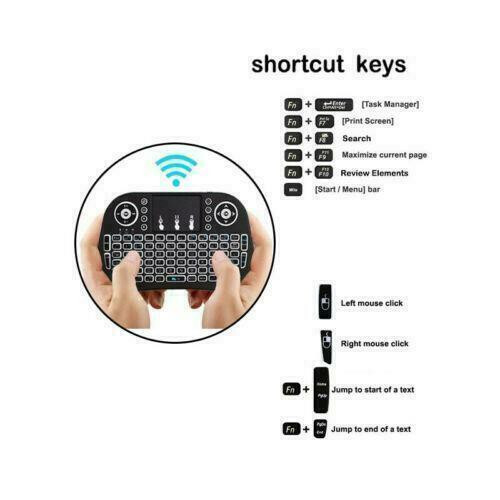 Wireless Mini Keyboard Remote Control Touchpad Smart TV Android TV Box PC 2.4GHz
