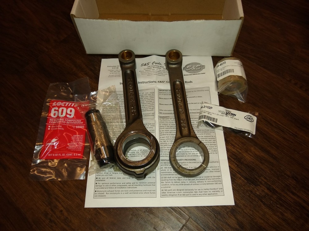S&S Cycle - 34-7013 - Heavy-Duty Connecting Rod Set
