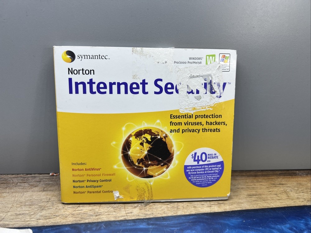 Norton Internet Security With Key Windows 2005 Mailer CD Vintage PC
