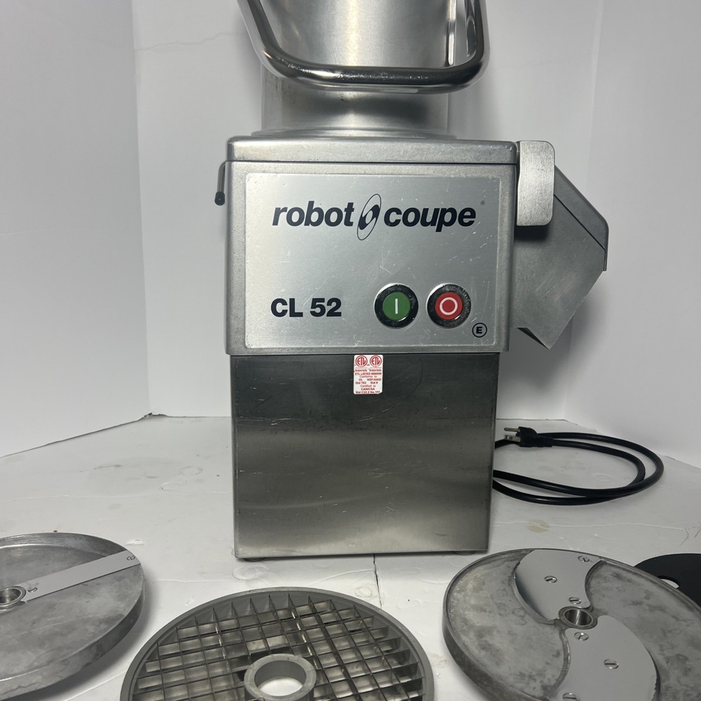 Robot Coupe CL 52 E Series E Continuous Feed Vegetable / Food Processor W/ Discs