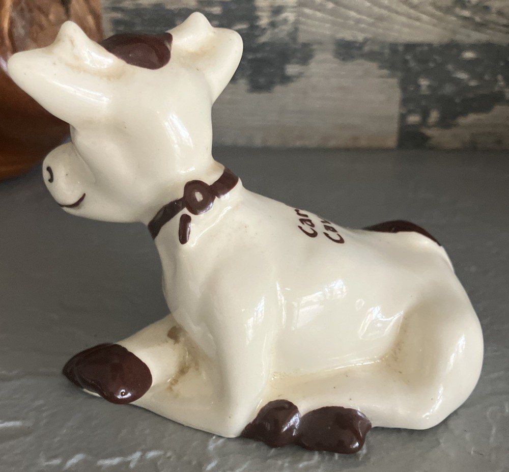 1950’s Ceramic Smiling Cow Carlsbad Cavern Souvenir