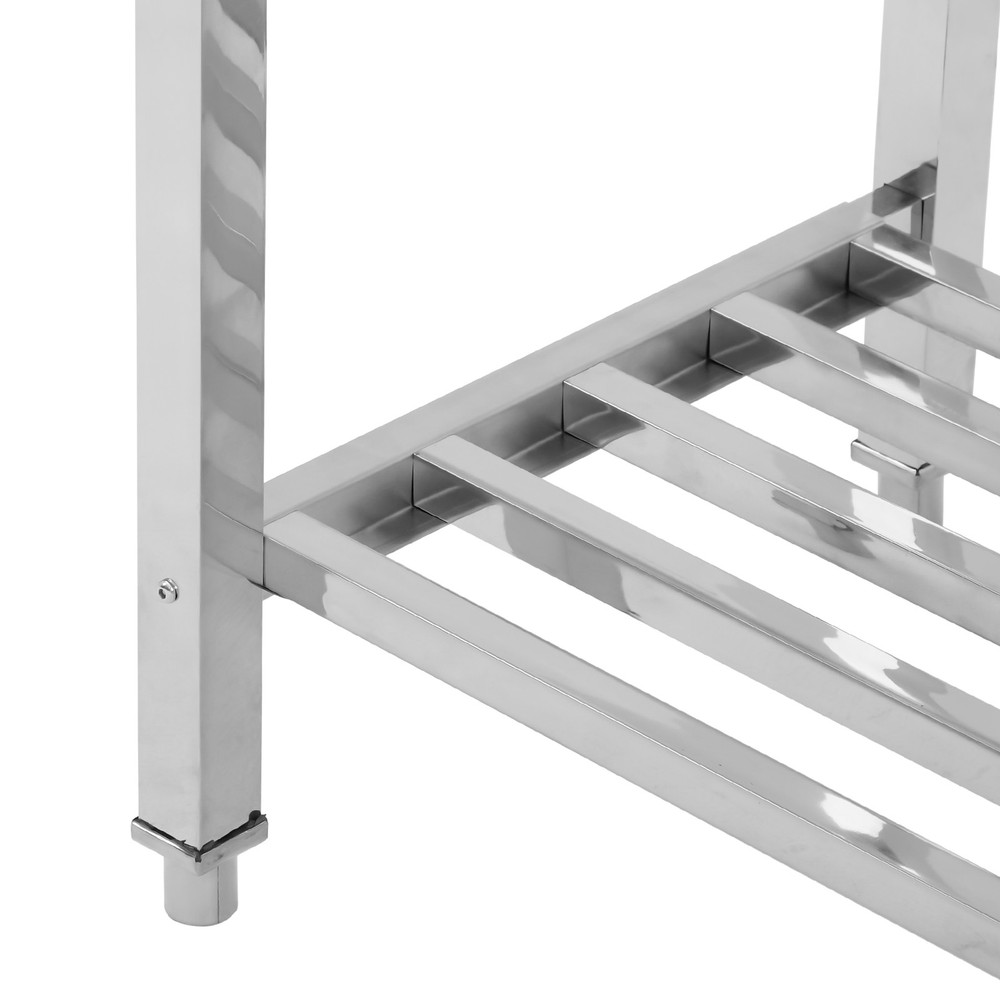 Work Table for Prep & Work, Heavy Duty Stainless Steel Folding Work Table