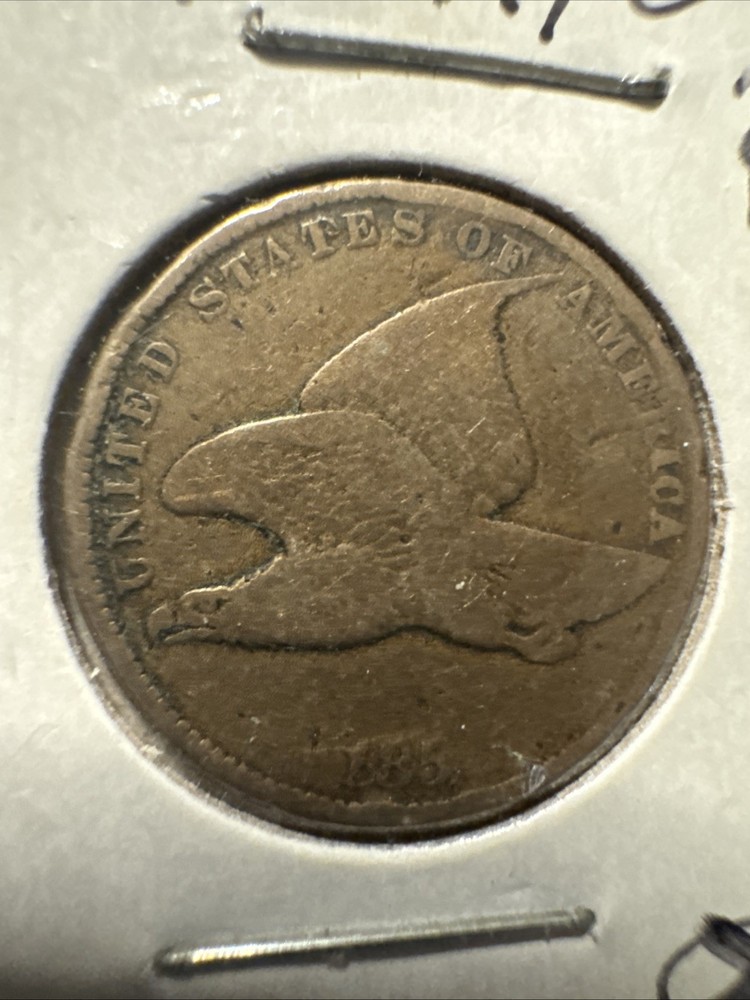 185 Fly Eagle Small Cent Error With Missing Letter In Date