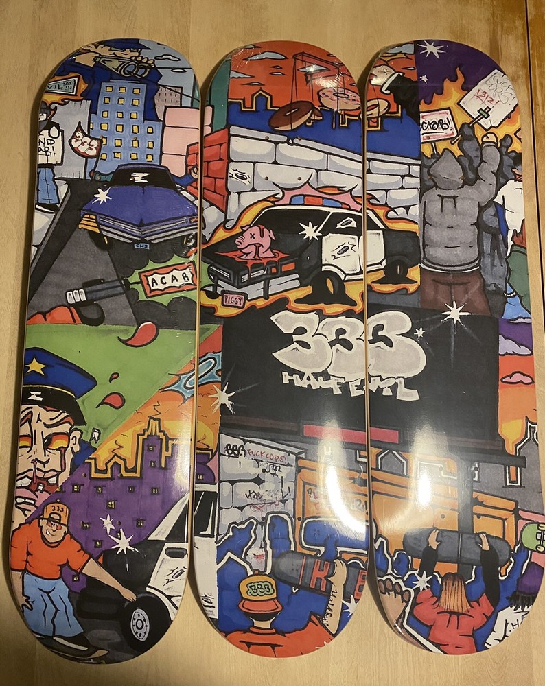 Half Evil 333 Triple Skate Deck Set 2020 In LA LE /50
