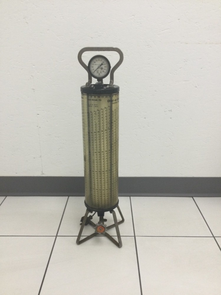 Antique Robinair Dial-A-Charge Refridgerant Charging Cylinder 27"x7"x7"