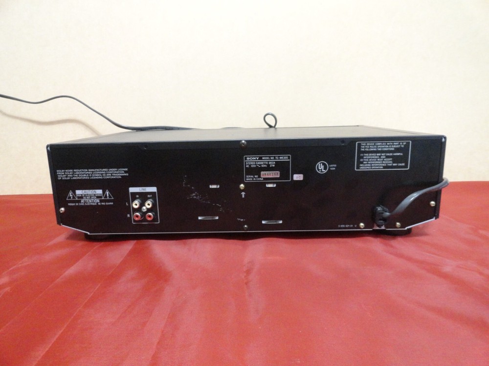 SONY TC-WE305 CASSETTE DECK PLAYER (FOR REPAIR)