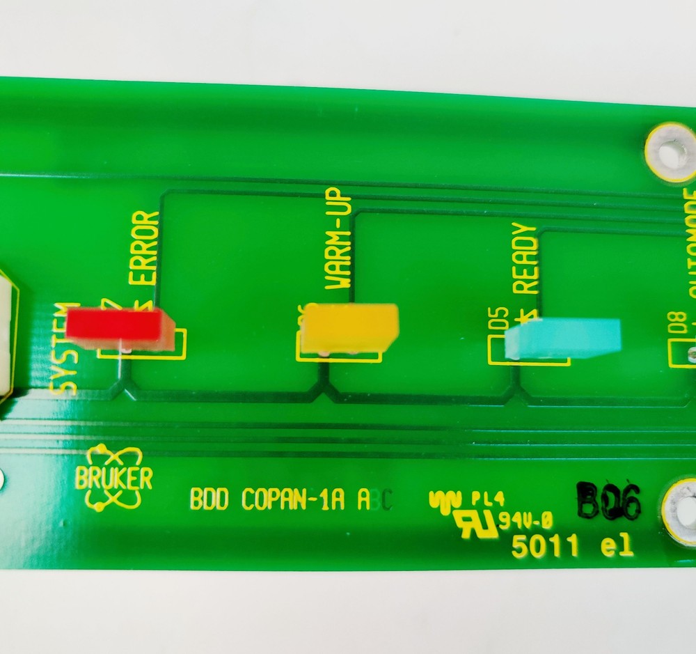 Bruker Microflex MALDI TOF LT/SH Control Panel PCB with Key BDD COPAN-1A Tested