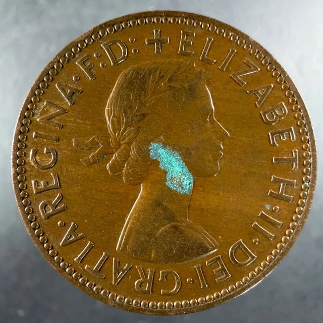 1959 Great Britain Half Penny Bronze Golden Hind Choice Example