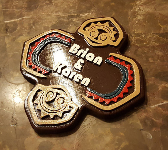 Personalized Polynesian Themed Couple's Name Sign/Plaque!!!