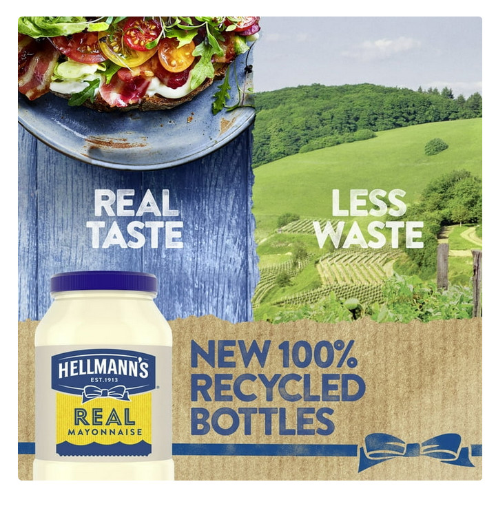 Hellmann's Real Mayonnaise, Sandwich Spread Condiments, 48 oz Jar