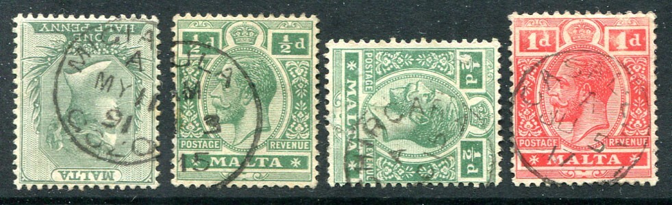 MALTA: (19574) MIGIAARRO etc postmark/cancels