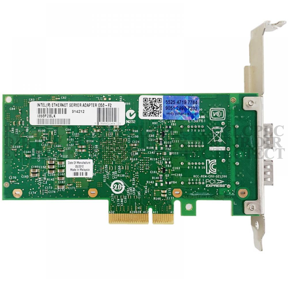 50PCS/New INTEL I350F2 Ethernet Server Adapter