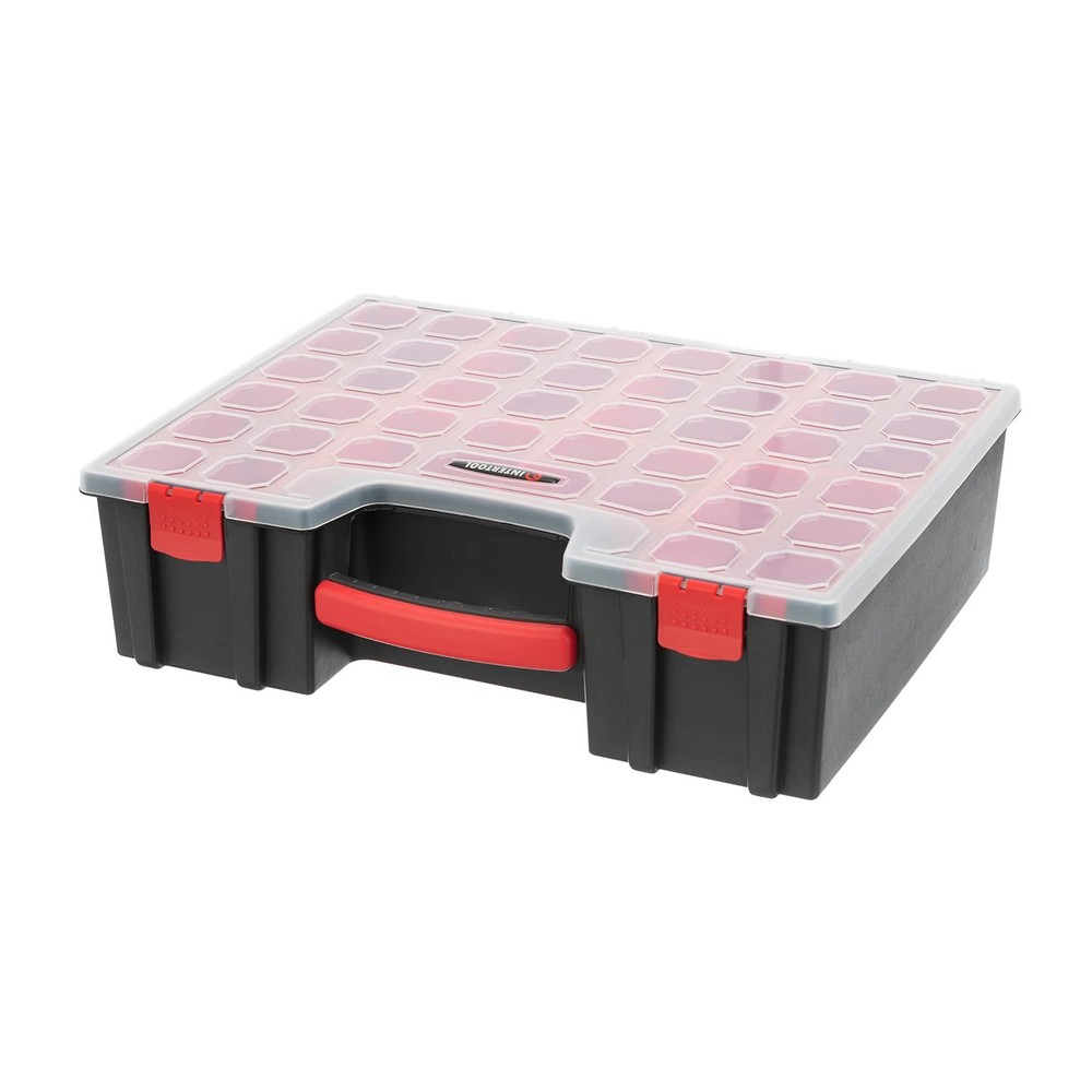 INTERTOOL Hardware Organizer with 8 Deep Removable Bins - Small Parts Storage...