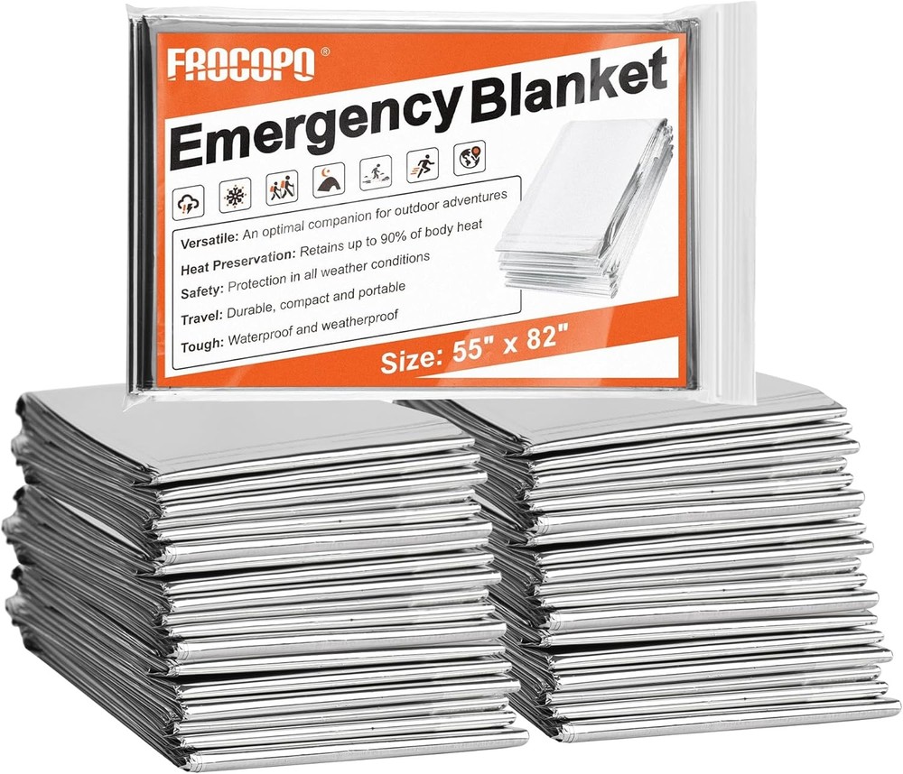 6PK Emergency Mylar Blanket, Space Blanket