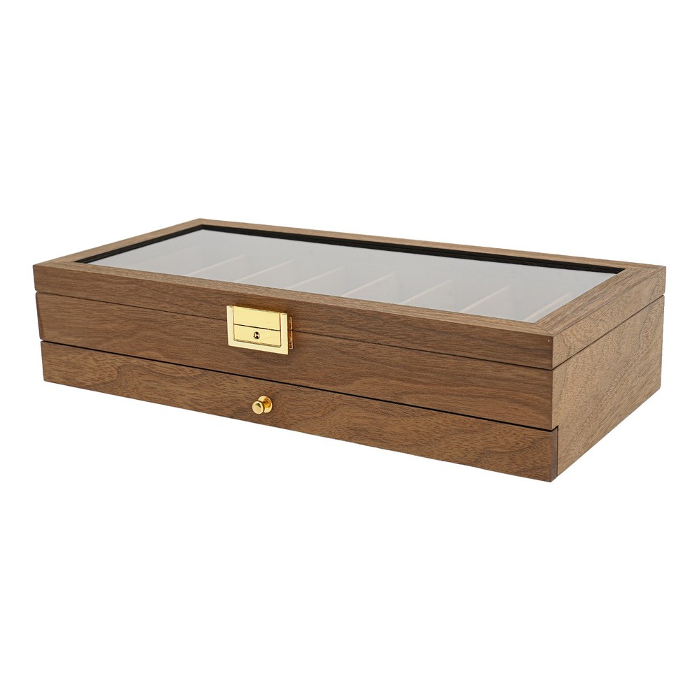 Knife Display Case, Knife Storage Box, 2-Tier Knife Display Case Organizer