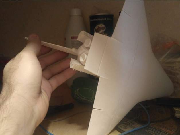 3d printed Buran, USSR space shuttle 182mm