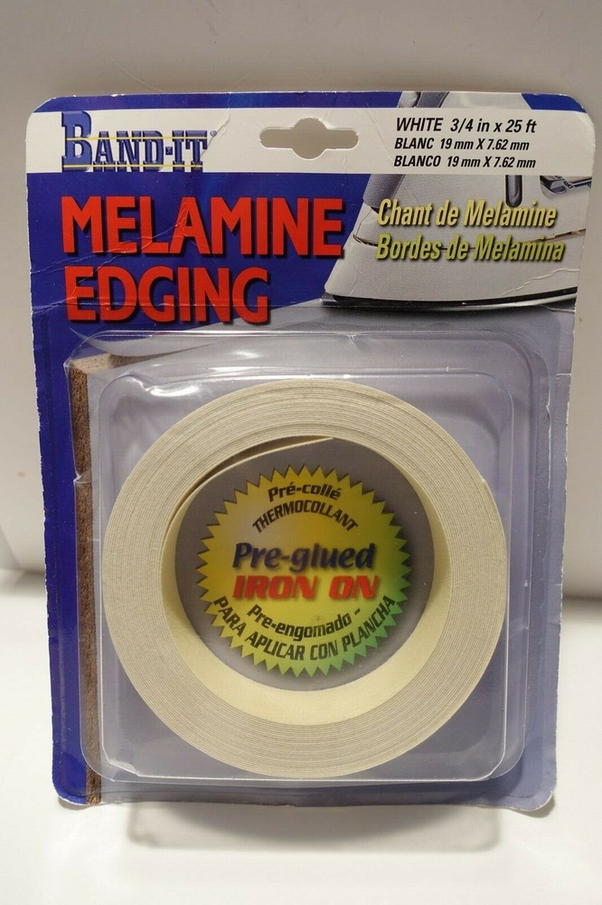 Band-It White 3/4" x 25' Melamine Edging