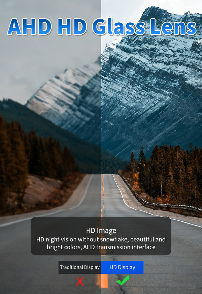 Universal Car Rear View Backup Camera HD Night Vision Waterproof Reverse Camera