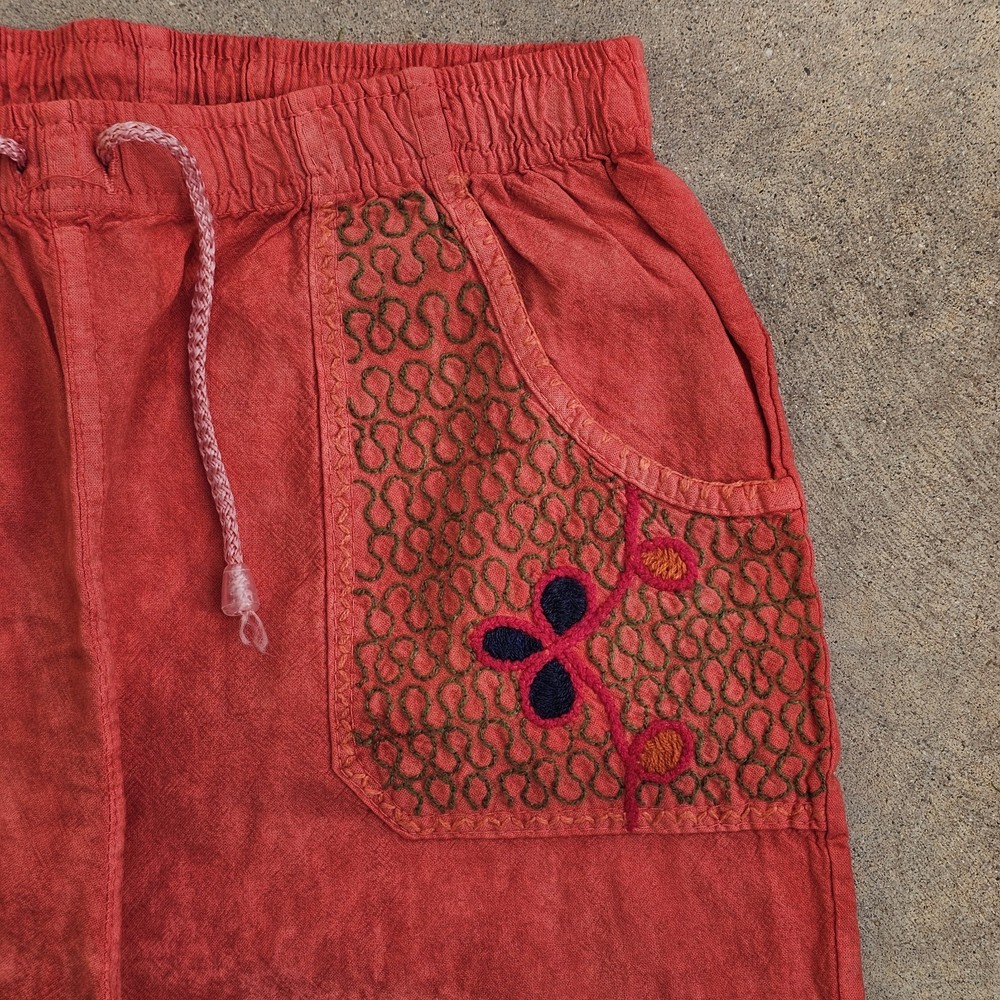 Shipibo Hand Embroidered Pants Size Small Ayahuasca Kambo Ceremony