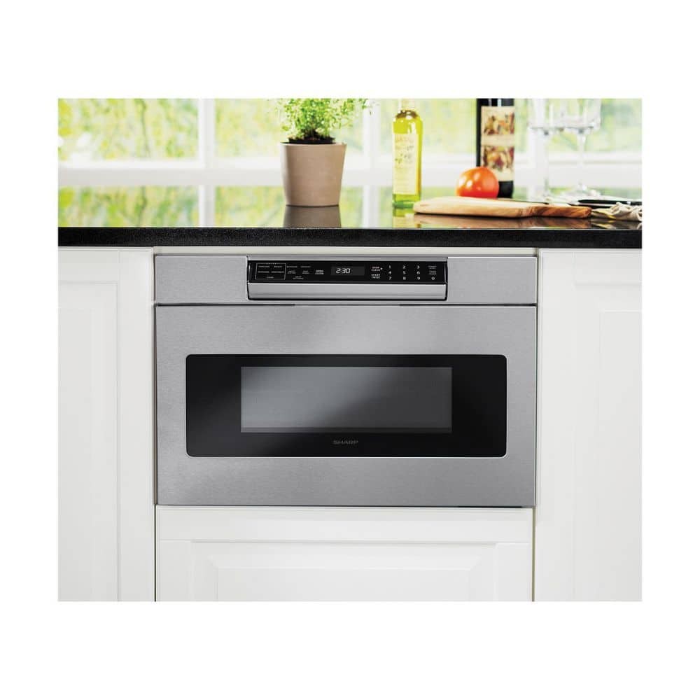 Sharp 24 in Built In Microwave Drawer 1.2 Cu Ft Stainless Steel Sensor