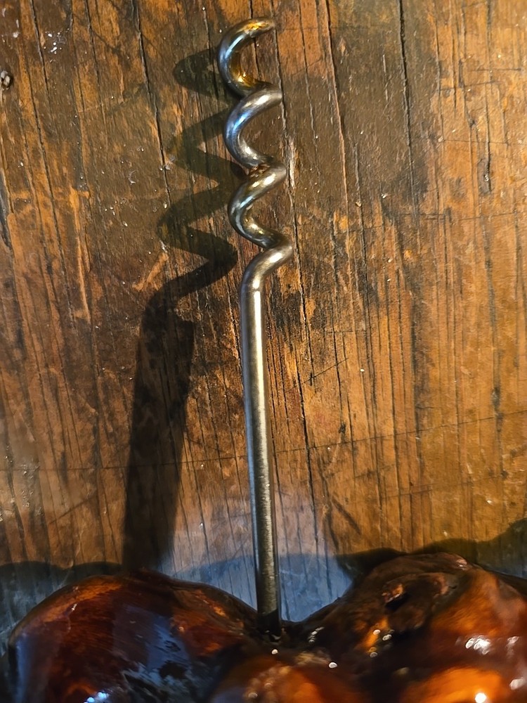 Vintage Wine Cork Puller Made Of Driftwood