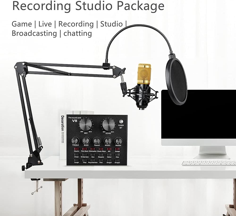 Complete Podcast Kit with Live Sound Card & Audio Interface