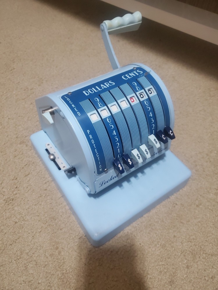 Vintage PAYMASTER X-550 Check Writing Machine