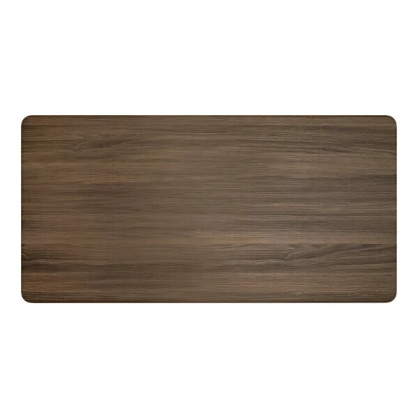 36" x 72" Rectangular Restaurant Table Top with Dark Walnut Laminate Top Finish