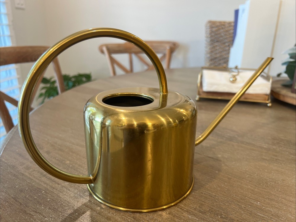 Gold Tone Watering Can