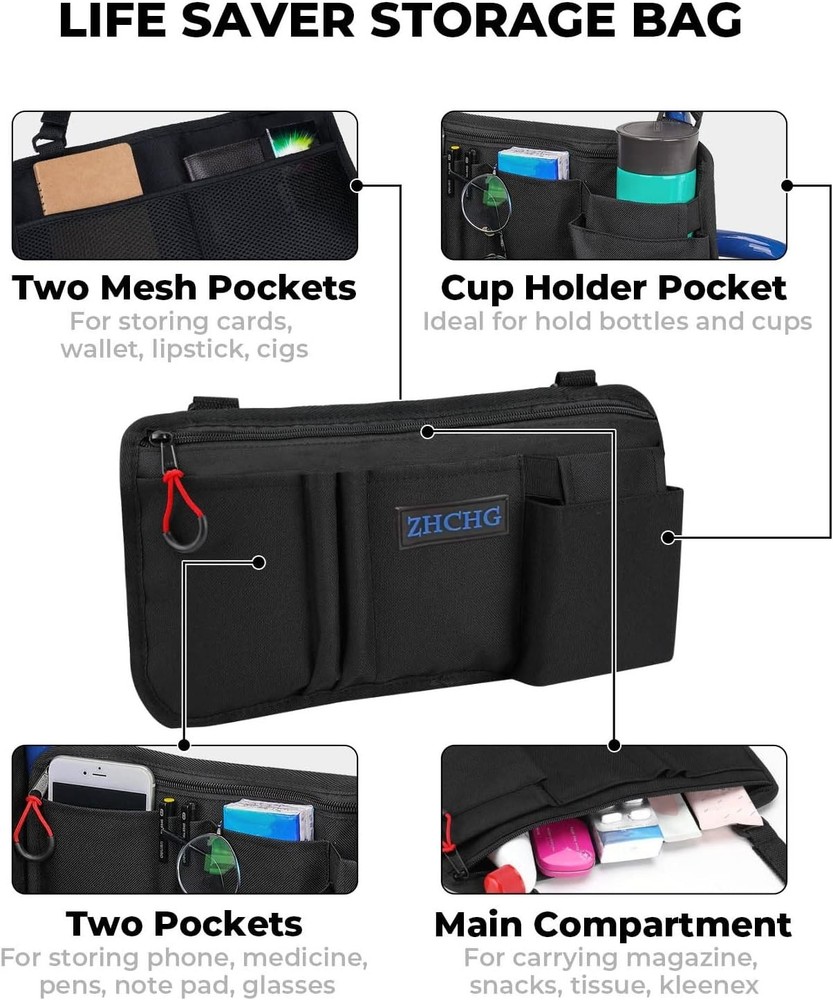 Wheelchair Accessories Bag for Walkers, Rollators
