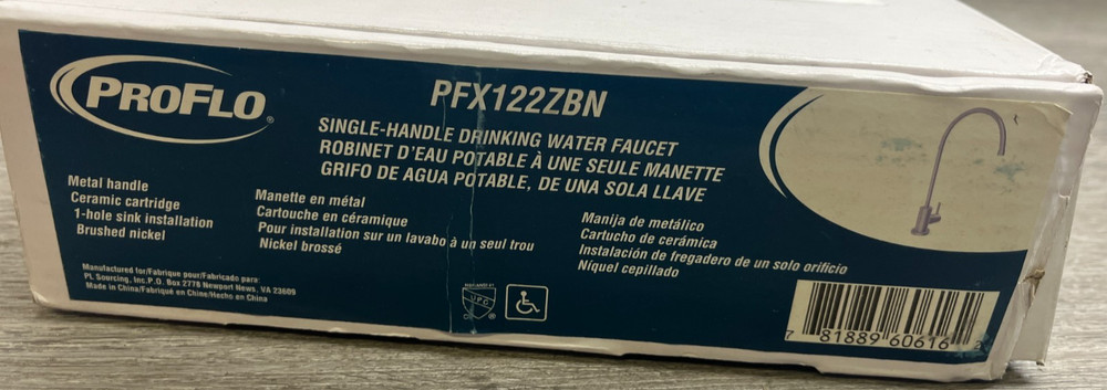 PROFLO PFX122ZBN 1.5 GPM Cold Only Water Dispenser Beverage Faucet