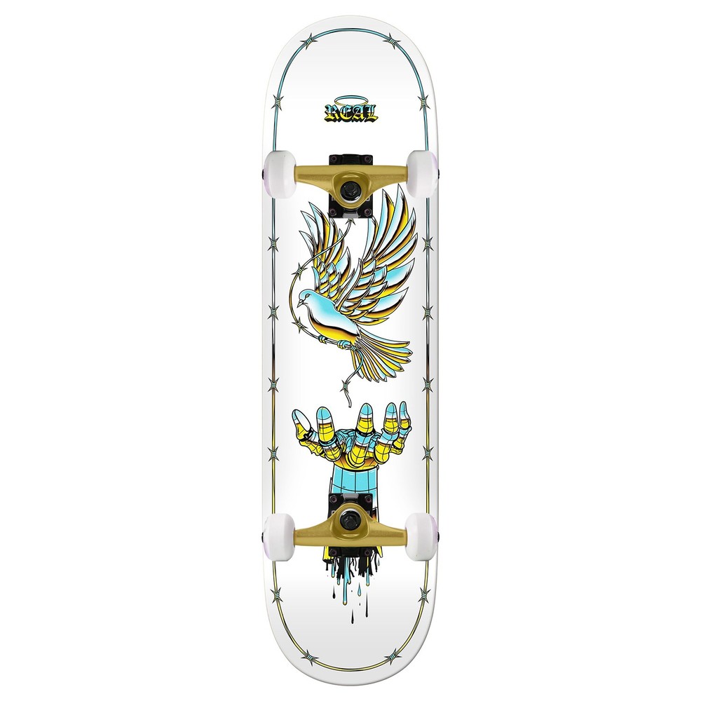 Real Skateboard Assembly Team Syntheric Peace 8.25" x 32" Complete
