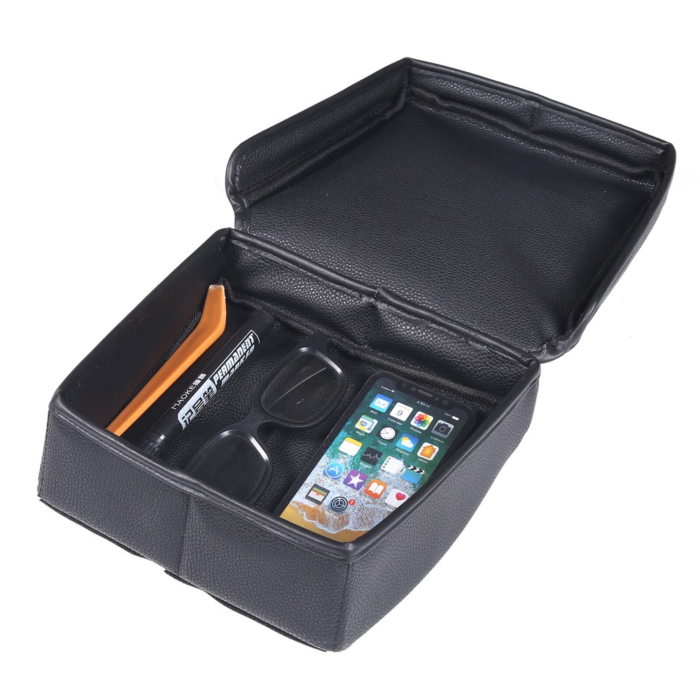Leather Armrest Box Rear Storage Box Bag For Corvette C7 2014-2019 US