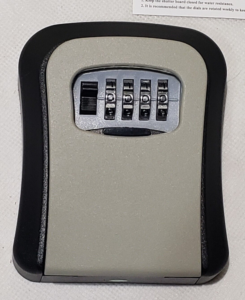 4 Digit Combination Key Lock Box Wall Mount Safe Security Storage Case Eilin