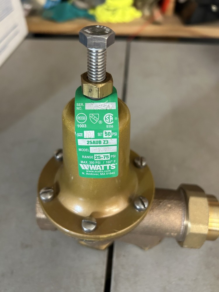 Watts pressure reducing valve 25AUB Z3