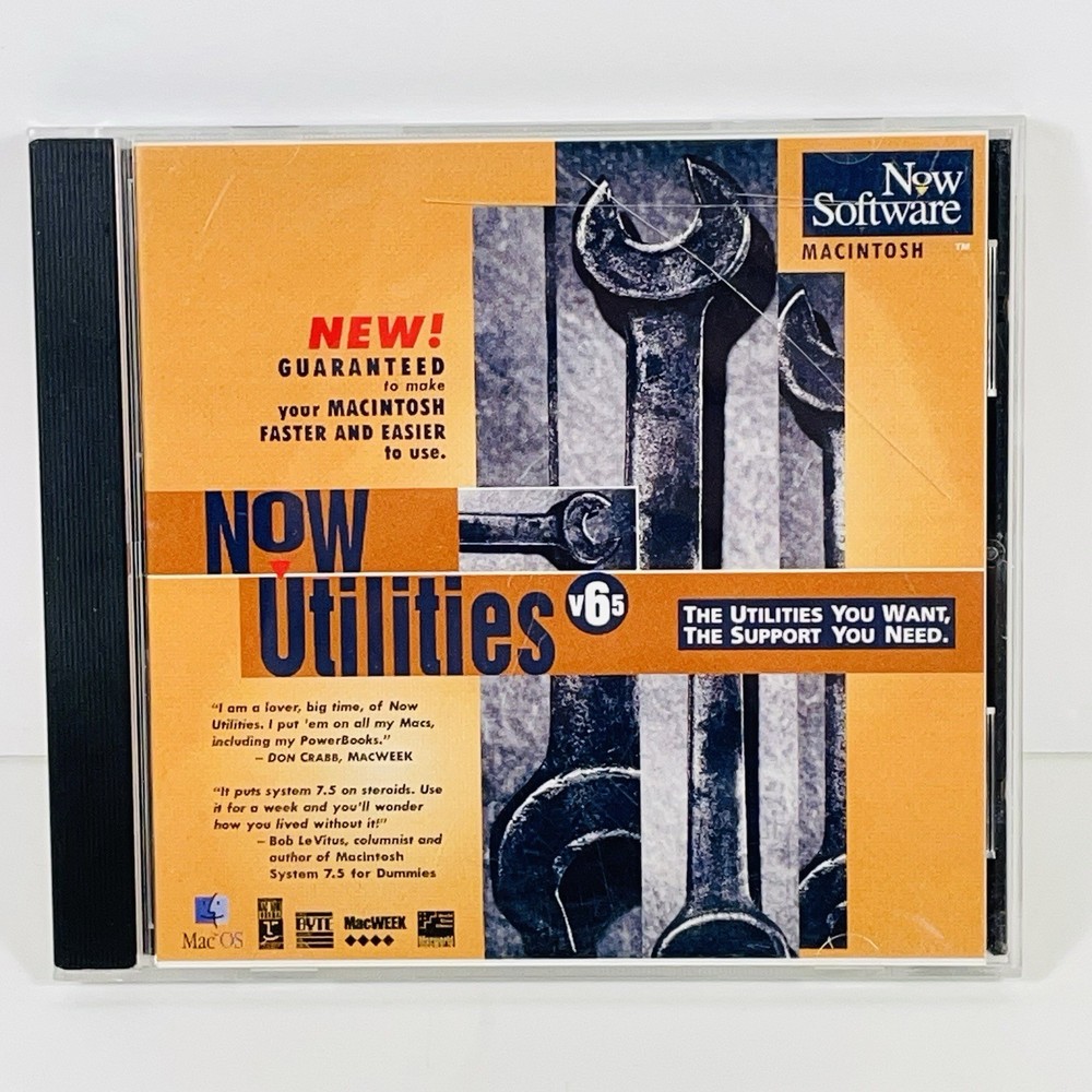 Now Utilities Version 6.5 for Mac OS 1996 Now Software, Inc.