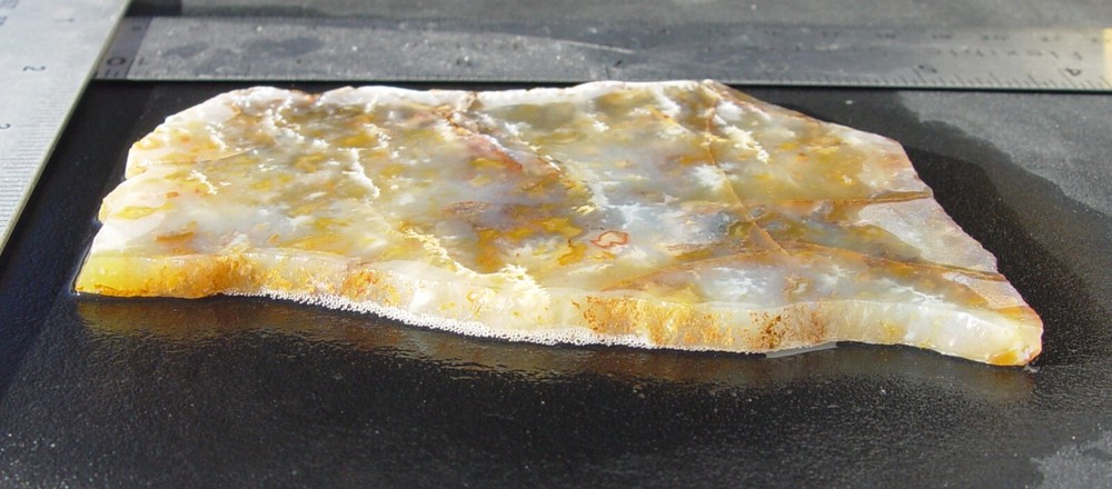 Graveyard Point Plume Agate Lapidary Slab T1097