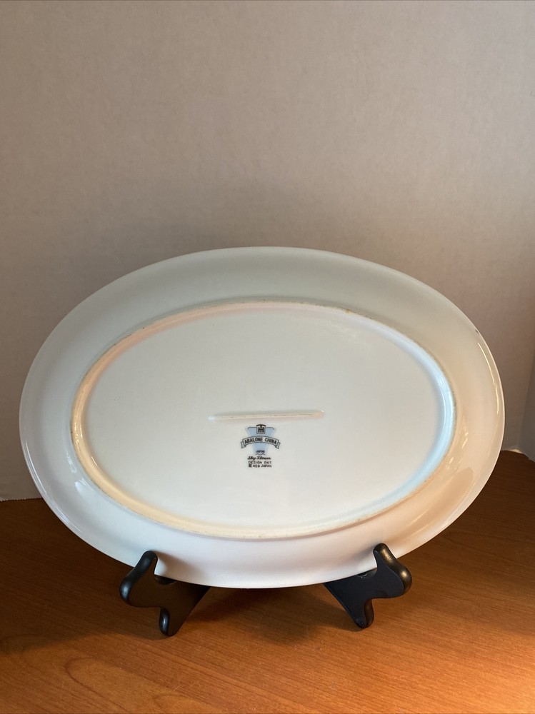 Abalone China ~ "Sky Flower" ~ OVAL Serving Platter