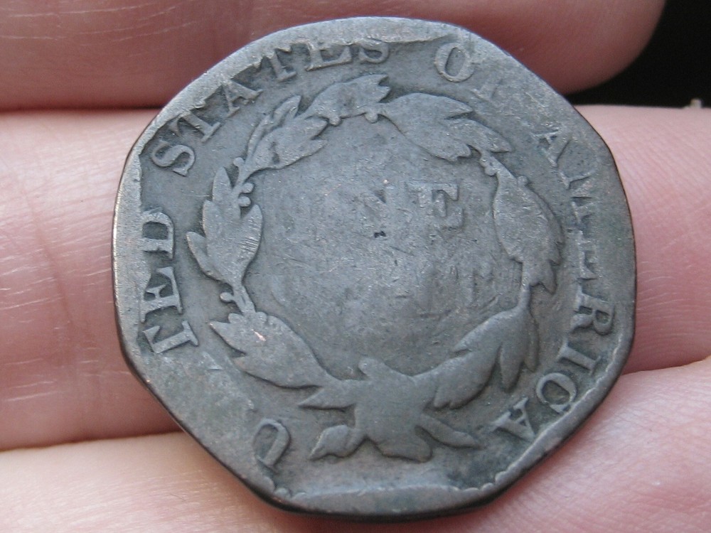 1822 Matron Head Large Cent Penny- Octagonal Shape, About Good Details