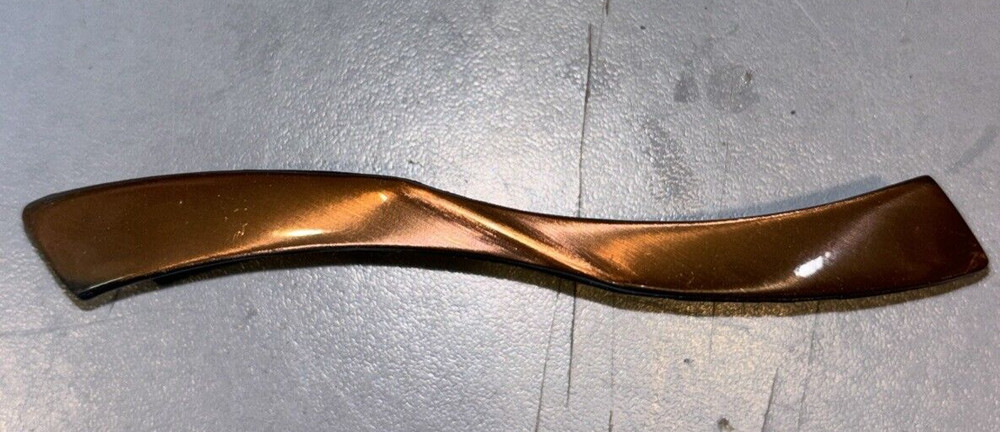Brushed Copper Cabinet Door Handle Pull. 3” Hole Pattern