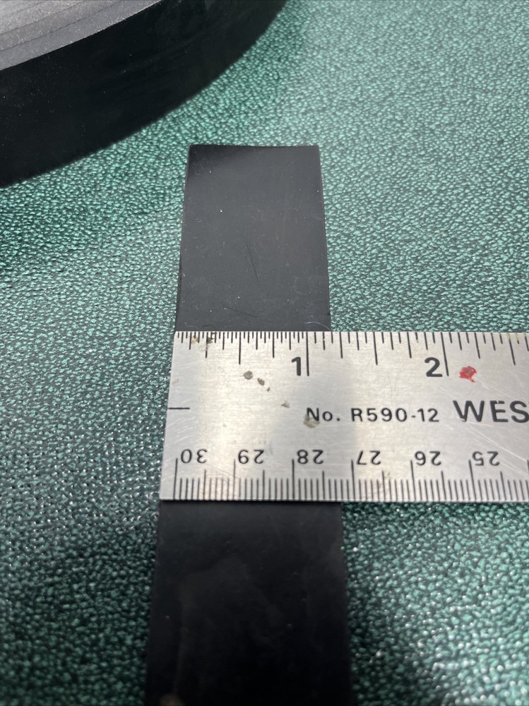 3/16” Neoprene Rubber Solid Flex Flat Strapping 1-3/16” W X 3/16” Thick X 32 Ft