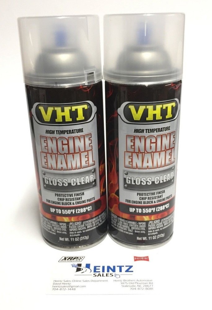 VHT SP145(2) High Temperature Engine Enamel 11oz-Gloss Clear-Racing Engine Paint