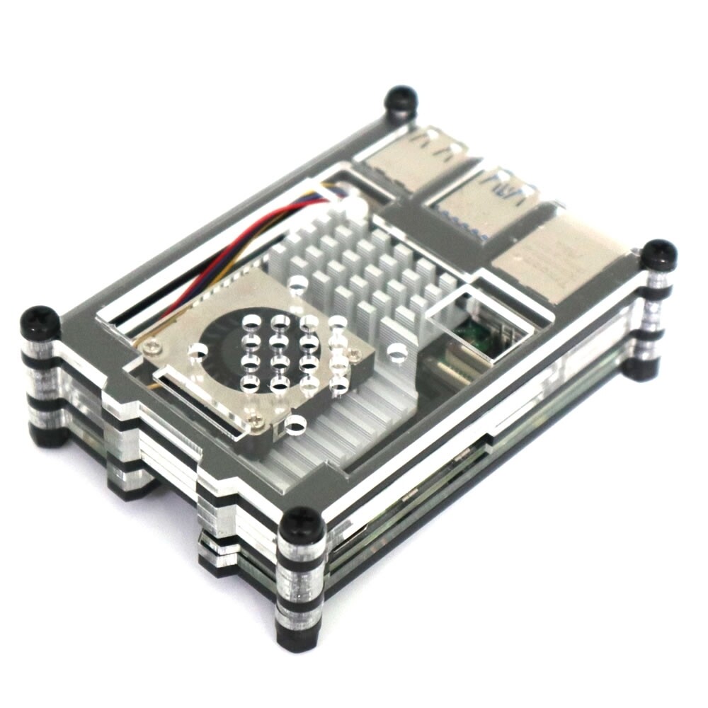 10 Layers Clear Acrylic Case Enclosure Box For Raspberry Pi 5