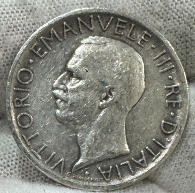 ITALY 1927 ~ SILVER 5  LIRE