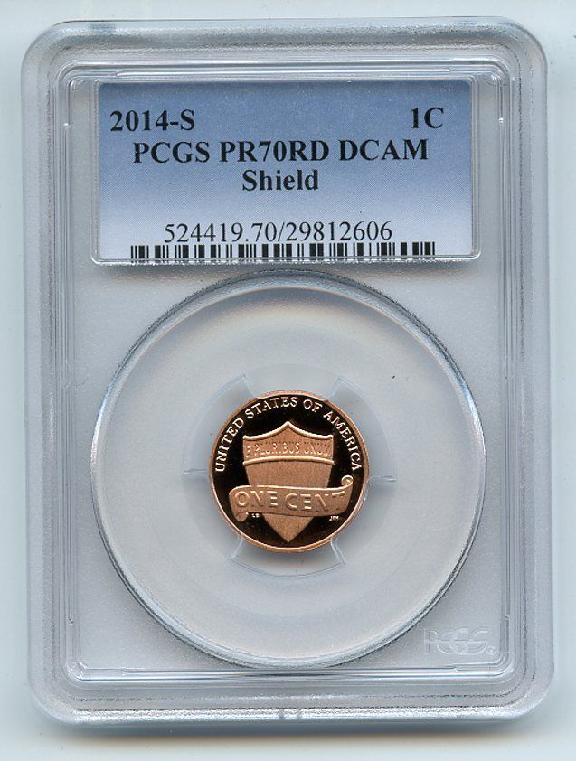 2014 S 1C Lincoln Cent PCGS PR70DCAM