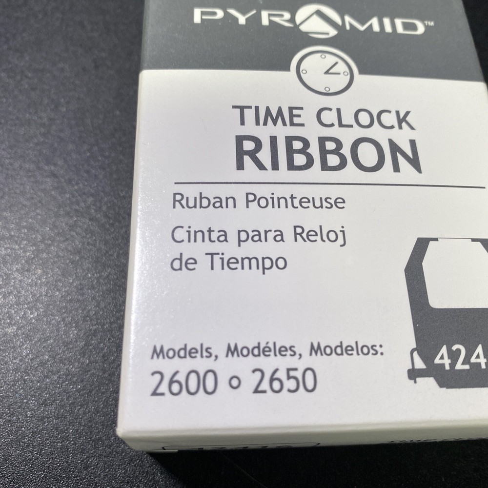 PYRAMID 42416 Time Clock Replacement Ribbon,Black/Red