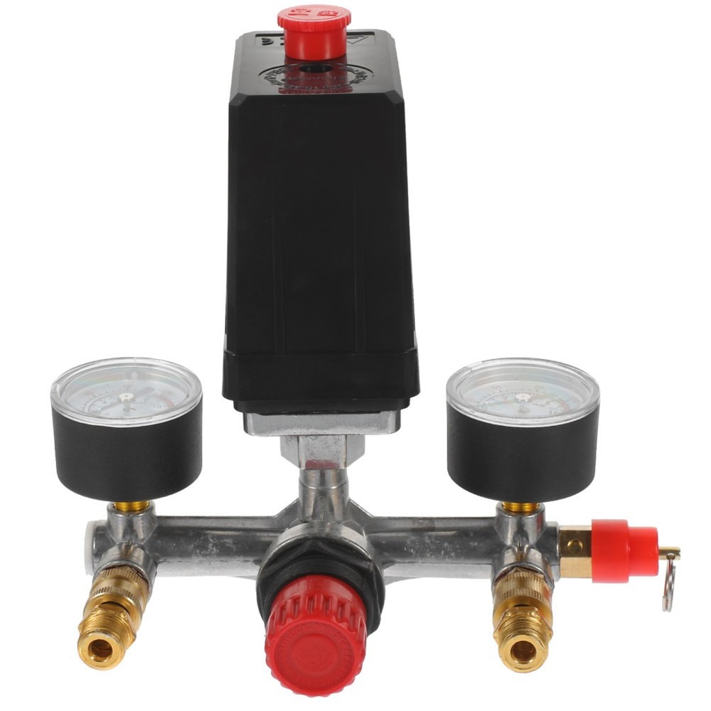Air Compressor Pressure Regulator Valve Accessories with Barometers Safety