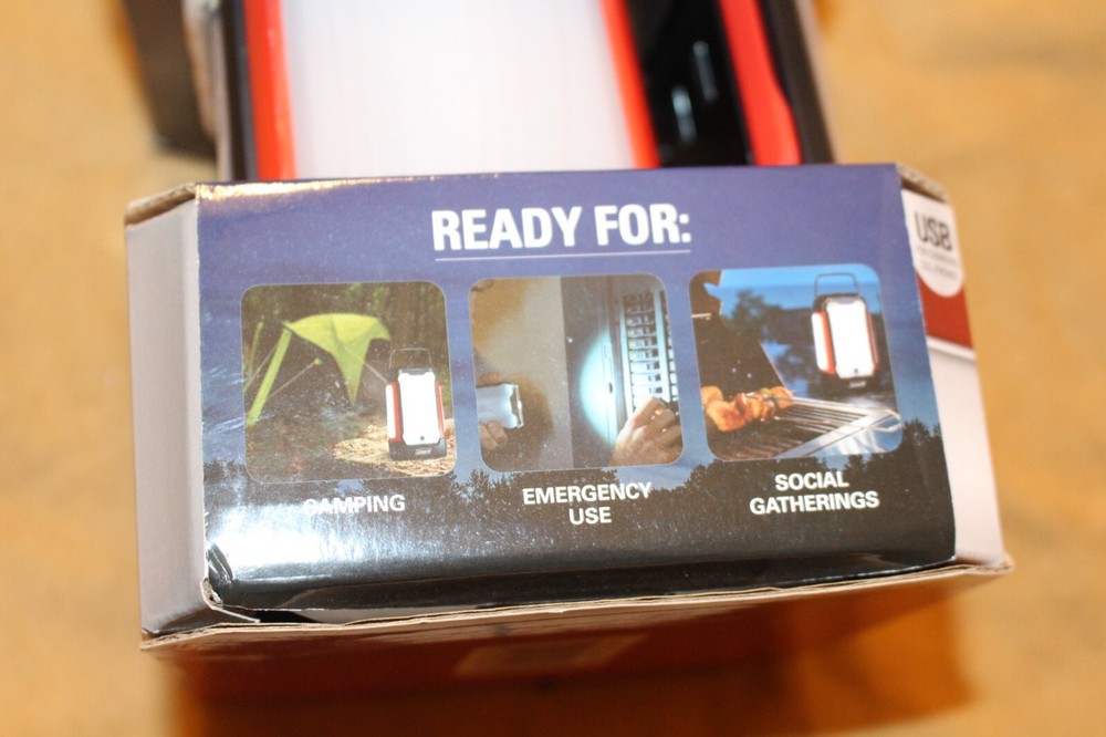 New Coleman Multi-Panel Rechargeable Lantern w/ 2 removable Lights - USB Charge