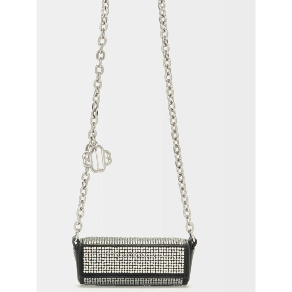 MAJE Fully rhinestone lipstick holder One Size NWT