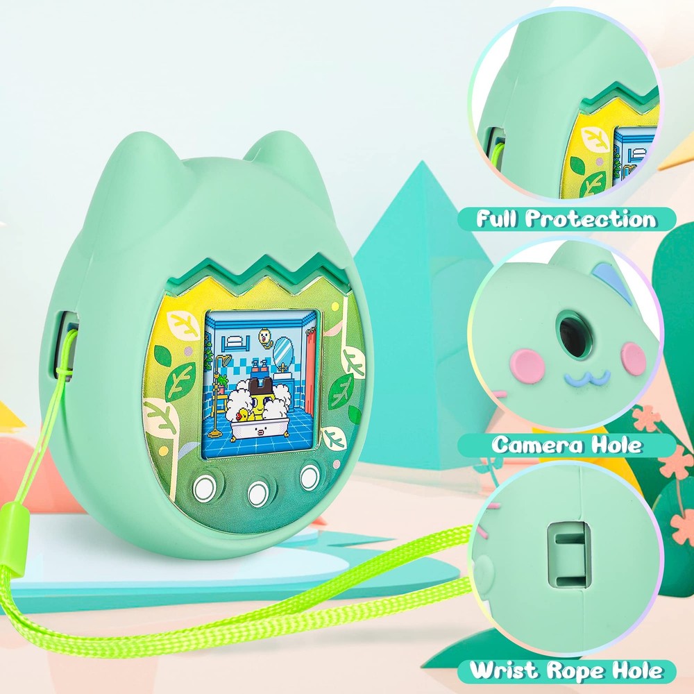Silicone Protective Case for Virtual Pet Device with Lanyard